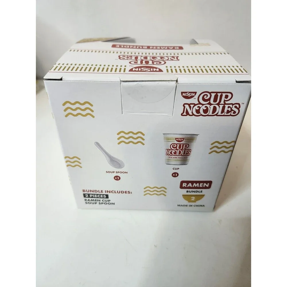 Nissin Cup Noodles 2 Piece (Cup & Spoon) Set